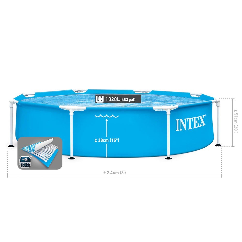 Petite piscine Metal Frame ronde 2,44 x 0,51 m