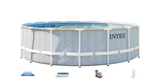 488 x 122 cm Kit Piscine Prism Frame Chevron