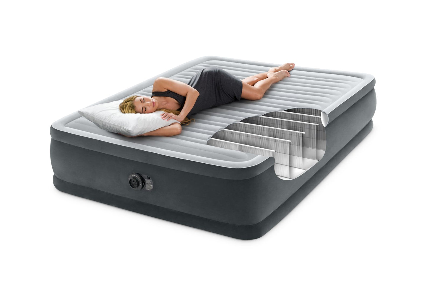 Matelas Comfort-Plush Elevated Queen 2 Personnes - Pompe Intégrée