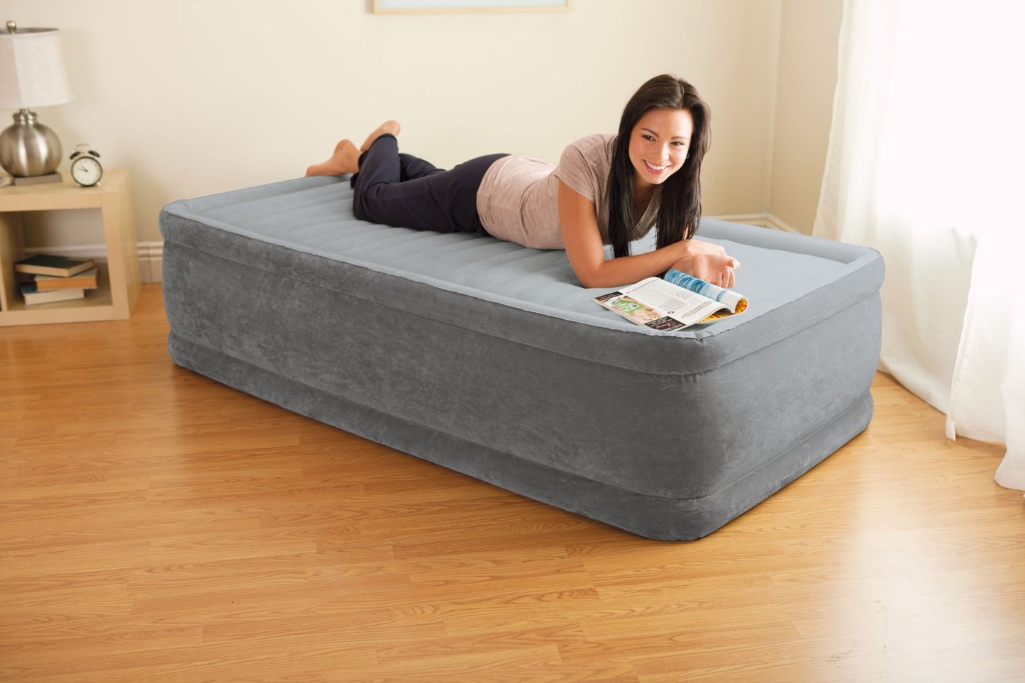 Matelas Comfort-Plush Elevated Twin 1 Personne - Pompe Intégrée