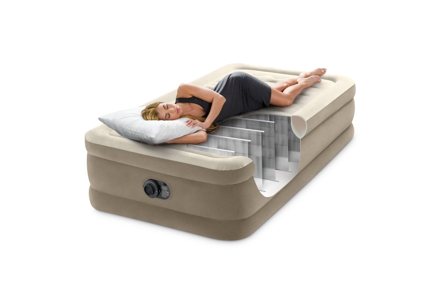 Matelas Ultra Plush Twin 1 Personne - Pompe Intégrée