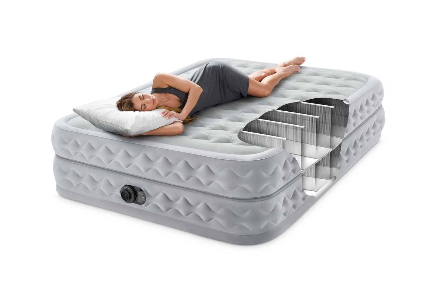 Matelas Supreme Air-Flow Queen 2 Personnes - Pompe Intégrée