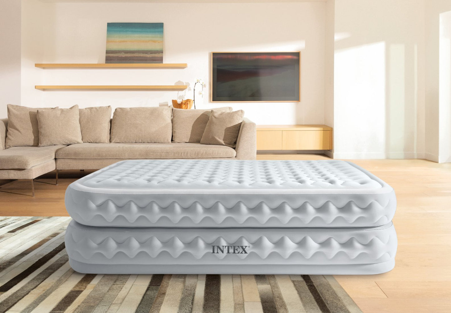 Matelas Supreme Air-Flow Twin 1 Personne - Pompe Intégrée