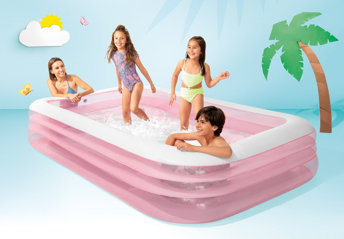 Piscinette Rectangulaire Pink