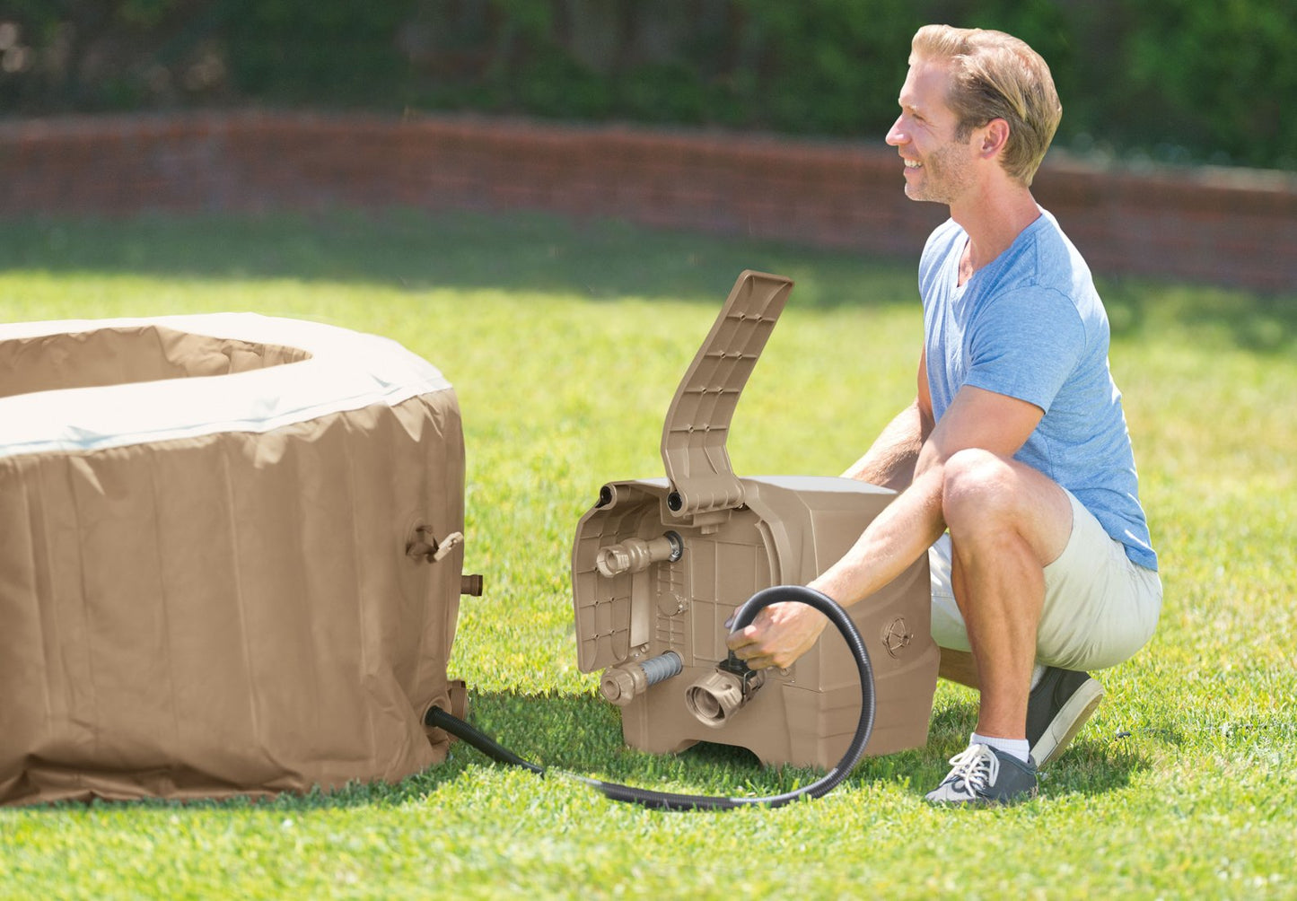 Bubble Massage 6-Personnes Ronde Ø 216 cm