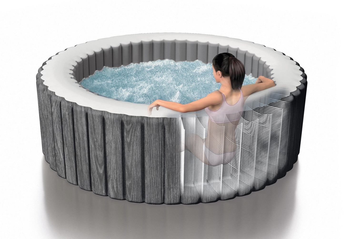 Bubble Massage Greywood Deluxe 4-Personnes Ronde Ø 196 cm