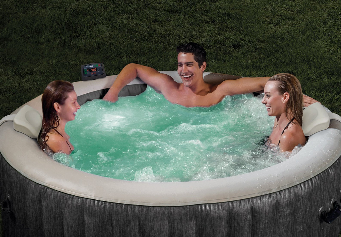 Bubble Massage Greywood Deluxe 6-Personnes Ronde Ø 216 cm