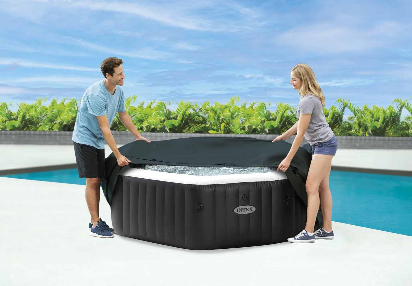 Couverture Thermique Spa 4-Personnes Octogone