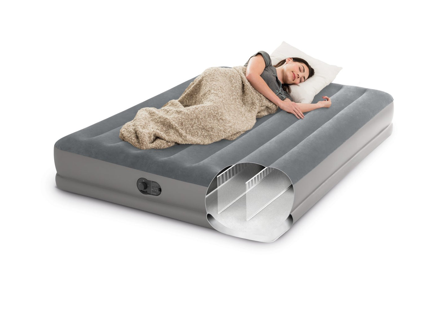 Matelas Prestige Mid-Rise Queen 2 Personnes - Pompe USB Intégrée