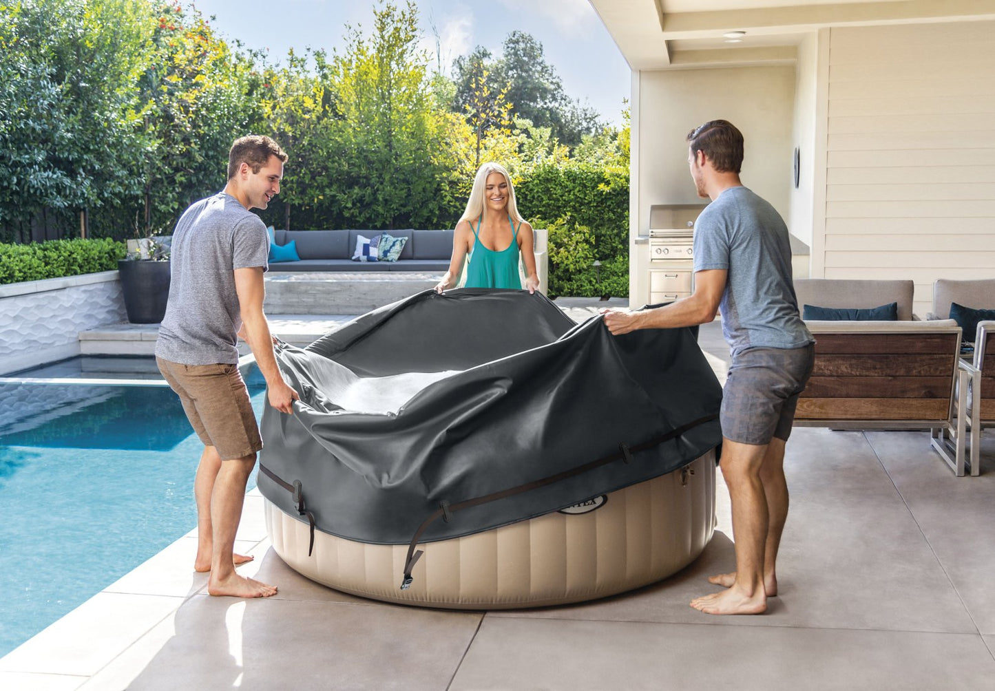 Couverture Thermique Spa 6-Personnes Ronde