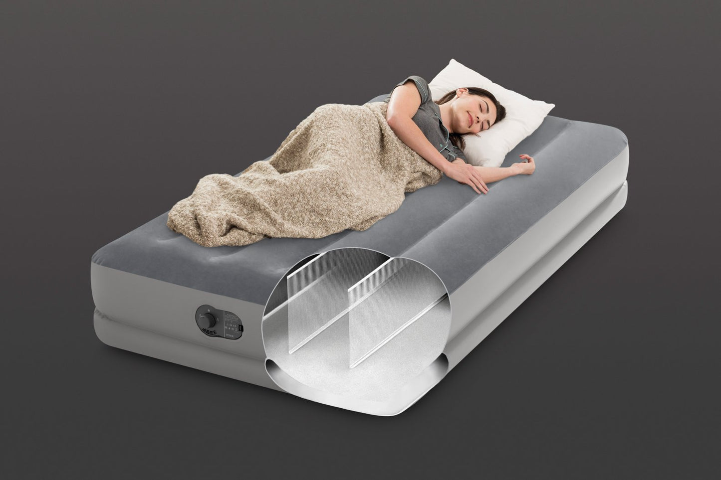 Matelas Prestige Mid-Rise Twin 1 Personne - Pompe USB Intégrée