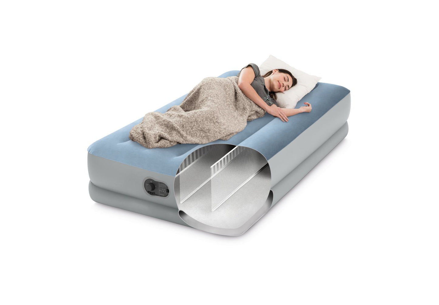 Matelas Comfort Twin 1 Personne - Pompe USB Intégrée