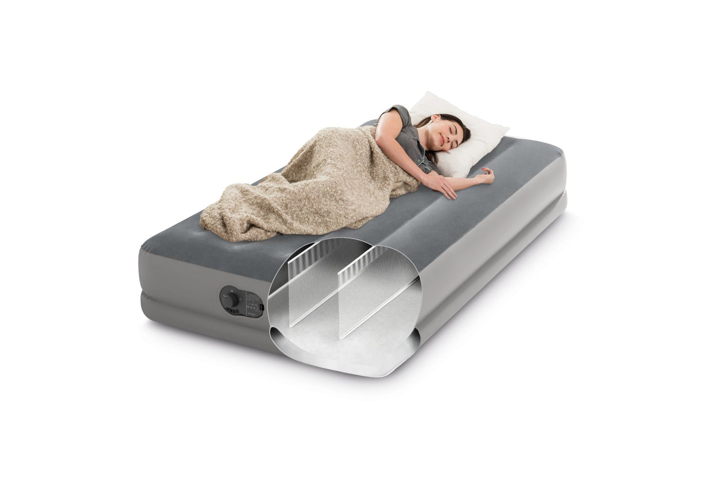 Matelas Prestige Mid-Rise Twin 1 Personne - Pompe USB Intégrée