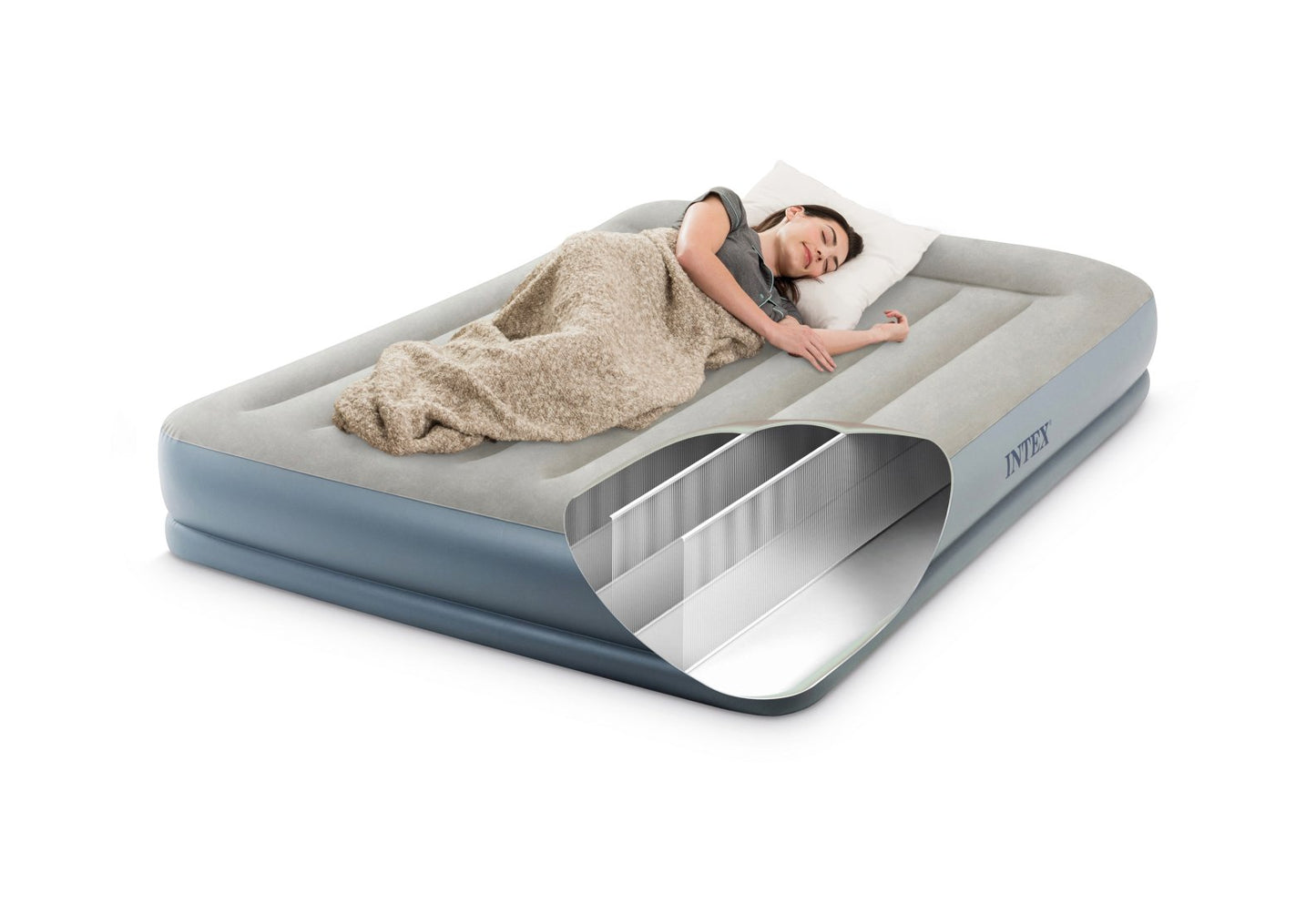 Matelas Pillow Rest Mid-Rise Queen 2 Personnes - Pompe Intégrée