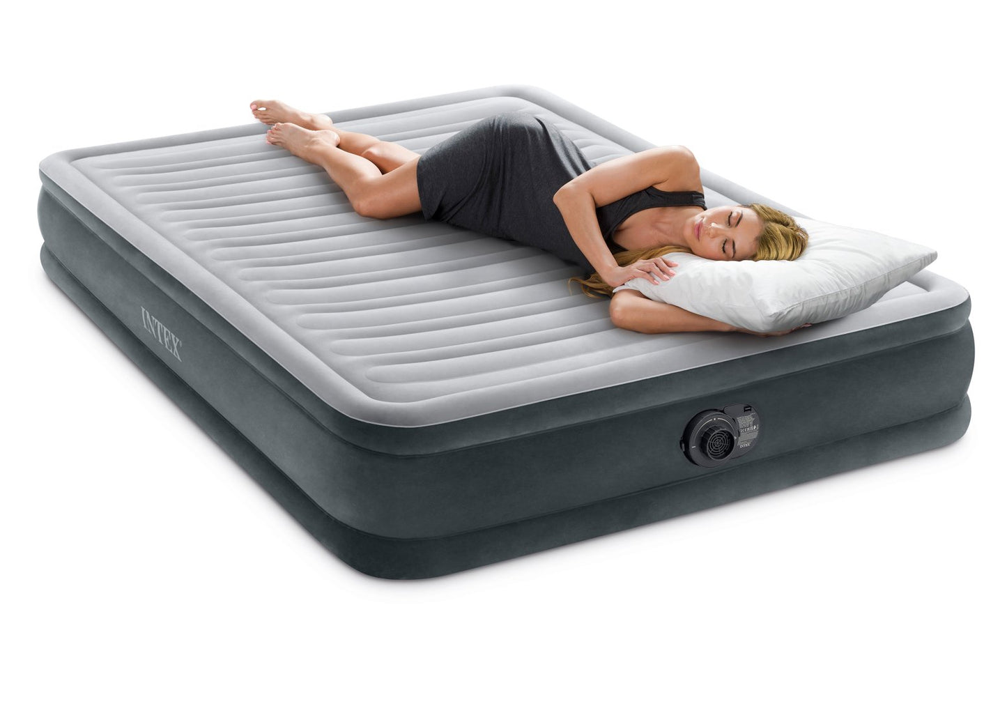 Matelas Comfort-Plush Mid-Rise Queen 2 Personnes - Pompe Intégrée