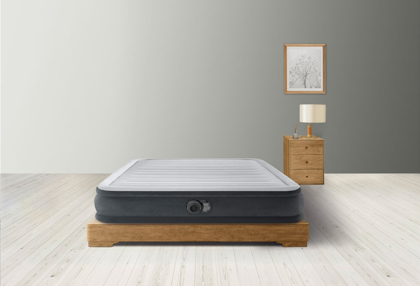 Matelas Comfort-Plush Mid-Rise Queen 2 Personnes - Pompe Intégrée