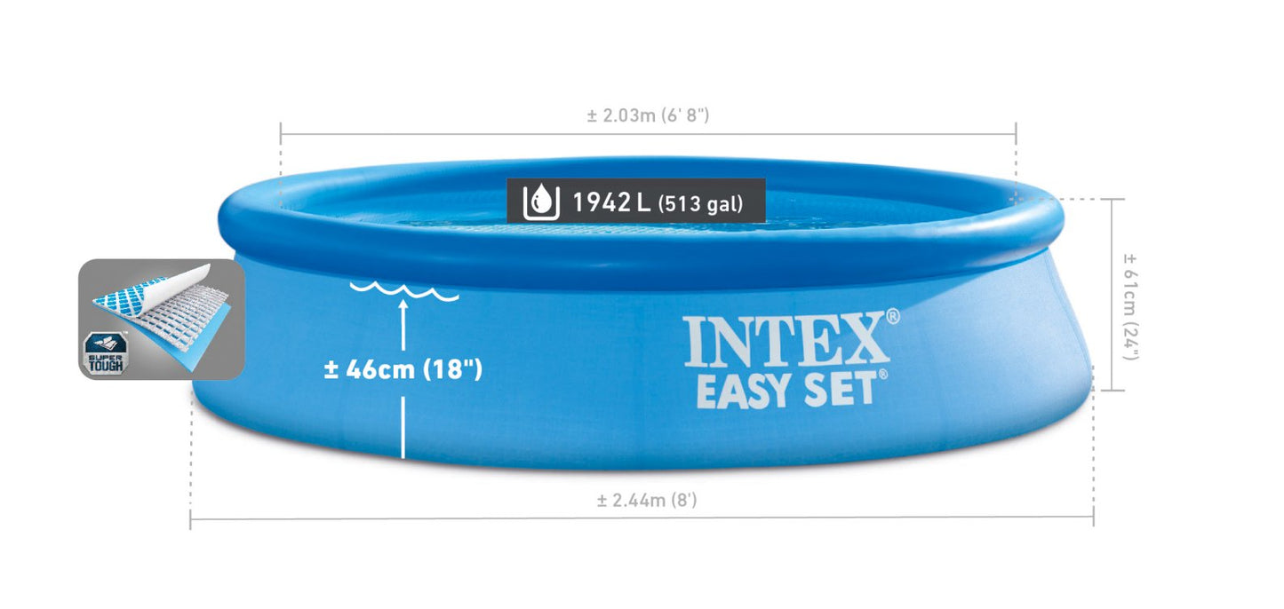 244 x 61 cm Kit Piscine Easy Set