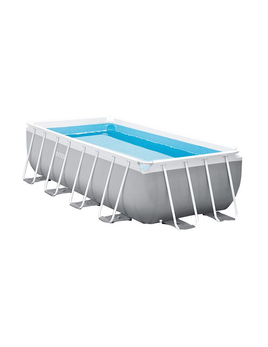 Rectangular Prism Frame Above Ground Pool, 4 meters, with filter pump.