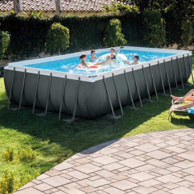 Rectangular Ultra XTR Frame Above Ground Pool, 7 meters, with sand filter pump.